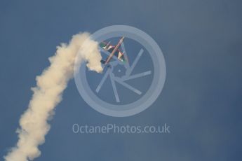 World © Octane Photographic Ltd. UAE Al Fursan (The Knights) Air Display Team – Aermacchi MB-339A. Saturday 26th November 2016, F1 Abu Dhabi GP - Yas Marina circuit, Abu Dhabi. Digital Ref :