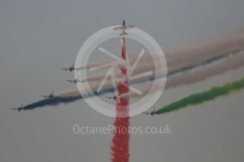 World © Octane Photographic Ltd. UAE Al Fursan (The Knights) Air Display Team – Aermacchi MB-339A. Saturday 26th November 2016, F1 Abu Dhabi GP - Yas Marina circuit, Abu Dhabi. Digital Ref :