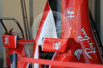 World © Octane Photographic Ltd. Scuderia Ferrari SF16-H – Bodywork with turning vanes. Thursday 24th November 2016, F1 Abu Dhabi GP - Pitlane, Yas Marina circuit, Abu Dhabi. Digital Ref :