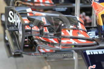 World © Octane Photographic Ltd. Scuderia Toro Rosso STR11 – front wing. Thursday 24th November 2016, F1 Abu Dhabi GP - Pitlane, Yas Marina circuit, Abu Dhabi. Digital Ref :