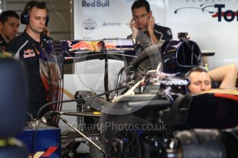 World © Octane Photographic Ltd. Scuderia Toro Rosso STR11 – rear wing. Thursday 24th November 2016, F1 Abu Dhabi GP - Pitlane, Yas Marina circuit, Abu Dhabi. Digital Ref :