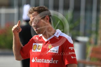 World © Octane Photographic Ltd. Scuderia Ferrari SF16-H – Sebastian Vettel. Thursday 24th November 2016, F1 Abu Dhabi GP - Paddock, Yas Marina circuit, Abu Dhabi. Digital Ref :