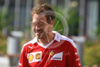 World © Octane Photographic Ltd. Scuderia Ferrari SF16-H – Sebastian Vettel. Thursday 24th November 2016, F1 Abu Dhabi GP - Paddock, Yas Marina circuit, Abu Dhabi. Digital Ref :