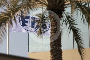 World © Octane Photographic Ltd. FIA flag. Thursday 24th November 2016, F1 Abu Dhabi GP - Paddock, Yas Marina circuit, Abu Dhabi. Digital Ref :