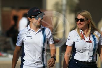 World © Octane Photographic Ltd. F1 Singapore GP paddock prior to the FIA Driver Press Conference part1, Yas Marina circuit, Abu Dhabi. Thursday 24th November 2016. Williams Martini Racing – Felipe Massa. Digital Ref :