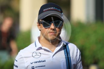 World © Octane Photographic Ltd. F1 Singapore GP paddock prior to the FIA Driver Press Conference part1, Yas Marina circuit, Abu Dhabi. Thursday 24th November 2016. Williams Martini Racing – Felipe Massa. Digital Ref :