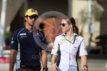 World © Octane Photographic Ltd. F1 Singapore GP paddock prior to the FIA Driver Press Conference part1, Yas Marina circuit, Abu Dhabi. Thursday 24th November 2016. Sauber F1 Team – Felipe Nasr. Digital Ref :