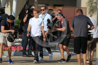 World © Octane Photographic Ltd. F1 Singapore GP paddock prior to the FIA Driver Press Conference part2, Yas Marina circuit, Abu Dhabi. Thursday 24th November 2016. Mercedes AMG Petronas – Nico Rosberg . Digital Ref :