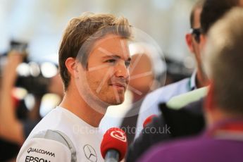 World © Octane Photographic Ltd. F1 Singapore GP paddock prior to the FIA Driver Press Conference part2, Yas Marina circuit, Abu Dhabi. Thursday 24th November 2016. Mercedes AMG Petronas – Nico Rosberg . Digital Ref :