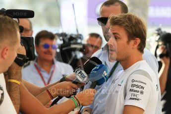 World © Octane Photographic Ltd. F1 Singapore GP paddock prior to the FIA Driver Press Conference part2, Yas Marina circuit, Abu Dhabi. Thursday 24th November 2016. Mercedes AMG Petronas – Nico Rosberg . Digital Ref :
