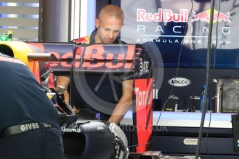 World © Octane Photographic Ltd. Red Bull Racing RB12 – Rear Wing. Thursday 24th November 2016, F1 Abu Dhabi GP - Pitlane, Yas Marina circuit, Abu Dhabi. Digital Ref :