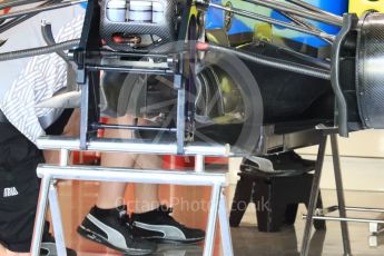 World © Octane Photographic Ltd. Manor Racing MRT05 - Front Suspension. Thursday 24th November 2016, F1 Abu Dhabi GP - Pitlane, Yas Marina circuit, Abu Dhabi. Digital Ref :