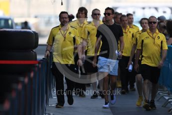 World © Octane Photographic Ltd. Renault Sport F1 Team RS16 – Jolyon Palmer. Thursday 24th November 2016, F1 Abu Dhabi GP - Pitlane, Yas Marina circuit, Abu Dhabi. Digital Ref :