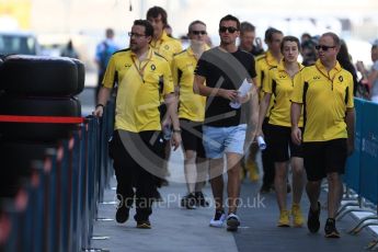 World © Octane Photographic Ltd. Renault Sport F1 Team RS16 – Jolyon Palmer. Thursday 24th November 2016, F1 Abu Dhabi GP - Pitlane, Yas Marina circuit, Abu Dhabi. Digital Ref :