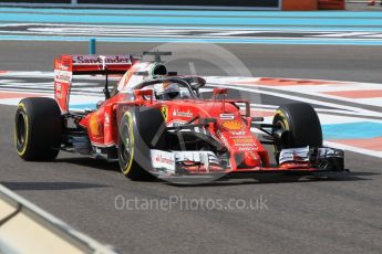World © Octane Photographic Ltd. Scuderia Ferrari SF16-H with Halo – Sebastian Vettel. Friday 25th November 2016, F1 Abu Dhabi GP - Practice 1, Yas Marina circuit, Abu Dhabi. Digital Ref :