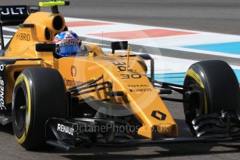 World © Octane Photographic Ltd. Renault Sport F1 Team RS16 – Jolyon Palmer. Friday 25th November 2016, F1 Abu Dhabi GP - Practice 1, Yas Marina circuit, Abu Dhabi. Digital Ref :