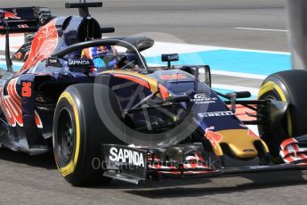 World © Octane Photographic Ltd. Scuderia Toro Rosso STR11 with Halo – Daniil Kvyat. Friday 25th November 2016, F1 Abu Dhabi GP - Practice 1, Yas Marina circuit, Abu Dhabi. Digital Ref :