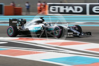 World © Octane Photographic Ltd. Mercedes AMG Petronas W07 Hybrid – Lewis Hamilton. Friday 25th November 2016, F1 Abu Dhabi GP - Practice 1. Yas Marina circuit, Abu Dhabi. Digital Ref :