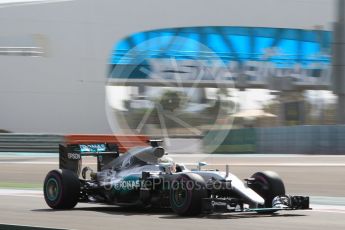 World © Octane Photographic Ltd. Mercedes AMG Petronas W07 Hybrid – Lewis Hamilton. Friday 25th November 2016, F1 Abu Dhabi GP - Practice 1. Yas Marina circuit, Abu Dhabi. Digital Ref :