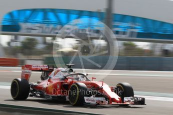 World © Octane Photographic Ltd. Scuderia Ferrari SF16-H – Sebastian Vettel. Friday 25th November 2016, F1 Abu Dhabi GP - Practice 1, Yas Marina circuit, Abu Dhabi. Digital Ref :