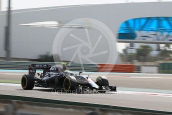 World © Octane Photographic Ltd. McLaren Honda MP4-31 – Jenson Button. Friday 25th November 2016, F1 Abu Dhabi GP - Practice 1, Yas Marina circuit, Abu Dhabi. Digital Ref :