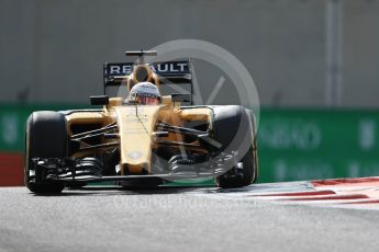 World © Octane Photographic Ltd. Renault Sport F1 Team RS16 - Kevin Magnussen. Friday 25th November 2016, F1 Abu Dhabi GP - Practice 1, Yas Marina circuit, Abu Dhabi. Digital Ref : 1756LB1D7901