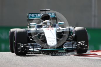 World © Octane Photographic Ltd. Mercedes AMG Petronas W07 Hybrid – Lewis Hamilton. Friday 25th November 2016, F1 Abu Dhabi GP - Practice 1. Yas Marina circuit, Abu Dhabi. Digital Ref : 1756LB1D7915