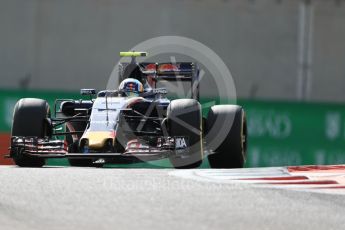 World © Octane Photographic Ltd. Scuderia Toro Rosso STR11 – Carlos Sainz. Friday 25th November 2016, F1 Abu Dhabi GP - Practice 1, Yas Marina circuit, Abu Dhabi. Digital Ref : 1756LB1D7975