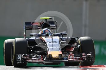 World © Octane Photographic Ltd. Scuderia Toro Rosso STR11 – Carlos Sainz. Friday 25th November 2016, F1 Abu Dhabi GP - Practice 1, Yas Marina circuit, Abu Dhabi. Digital Ref : 1756LB1D8057