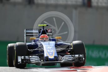 World © Octane Photographic Ltd. Sauber F1 Team C35 – Felipe Nasr. Friday 25th November 2016, F1 Abu Dhabi GP - Practice 1, Yas Marina circuit, Abu Dhabi. Digital Ref : 1756LB1D8069