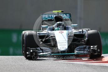 World © Octane Photographic Ltd. Mercedes AMG Petronas W07 Hybrid – Nico Rosberg. Friday 25th November 2016, F1 Abu Dhabi GP - Practice 1. Yas Marina circuit, Abu Dhabi. Digital Ref : 1756LB1D8106