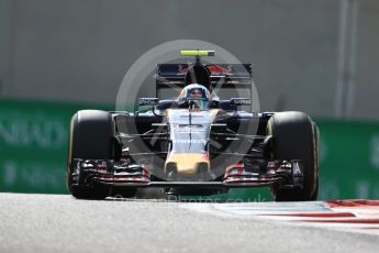 World © Octane Photographic Ltd. Scuderia Toro Rosso STR11 – Carlos Sainz. Friday 25th November 2016, F1 Abu Dhabi GP - Practice 1, Yas Marina circuit, Abu Dhabi. Digital Ref : 1756LB1D8157