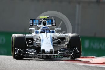 World © Octane Photographic Ltd. Williams Martini Racing, Williams Mercedes FW38 – Valtteri Bottas. Friday 25th November 2016, F1 Abu Dhabi GP - Practice 1, Yas Marina circuit, Abu Dhabi. Digital Ref : 1756LB1D8223