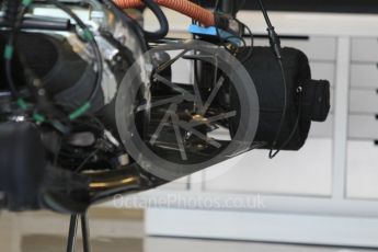 World © Octane Photographic Ltd. Sahara Force India VJM09 - Floor detail. Friday 25th November 2016, F1 Abu Dhabi GP - Practice 1, Yas Marina circuit, Abu Dhabi. Digital Ref :