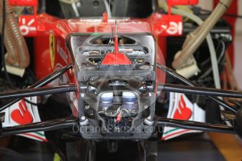 World © Octane Photographic Ltd. Scuderia Ferrari SF16-H – hydraulics detail. Friday 25th November 2016, F1 Abu Dhabi GP - Practice 1, Yas Marina circuit, Abu Dhabi. Digital Ref :