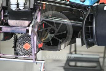 World © Octane Photographic Ltd. Sahara Force India VJM09 - Front Floor detail. Friday 25th November 2016, F1 Abu Dhabi GP - Practice 1, Yas Marina circuit, Abu Dhabi. Digital Ref :