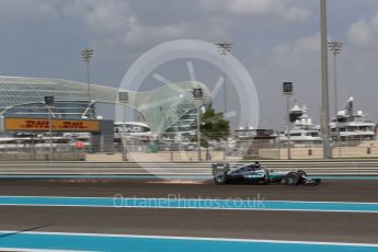 World © Octane Photographic Ltd. Mercedes AMG Petronas W07 Hybrid – Lewis Hamilton. Friday 25th November 2016, F1 Abu Dhabi GP - Practice 1. Yas Marina circuit, Abu Dhabi. Digital Ref : 1756LB2D7220