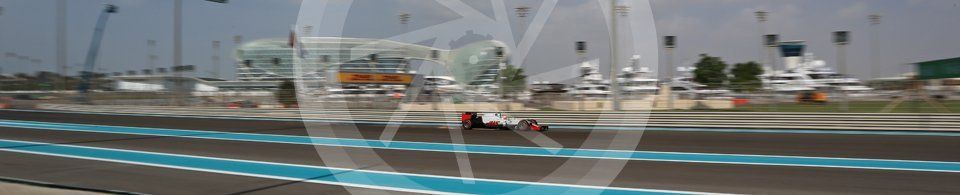 World © Octane Photographic Ltd. Haas F1 Team VF-16 – Romain Grosjean. Friday 25th November 2016, F1 Abu Dhabi GP - Practice 1, Yas Marina circuit, Abu Dhabi. Digital Ref : 1756LB2D7303