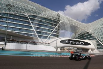 World © Octane Photographic Ltd. Sahara Force India VJM09 Development Driver – Alfonso Celis. Friday 25th November 2016, F1 Abu Dhabi GP - Practice 1, Yas Marina circuit, Abu Dhabi. Digital Ref : 1756LB2D7372