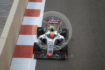 World © Octane Photographic Ltd. Haas F1 Team VF-16 - Esteban Gutierrez. Friday 25th November 2016, F1 Abu Dhabi GP - Practice 2, Yas Marina circuit, Abu Dhabi. Digital Ref :