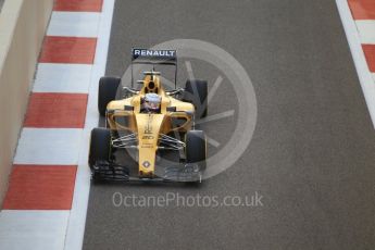 World © Octane Photographic Ltd. Renault Sport F1 Team RS16 - Kevin Magnussen. Friday 25th November 2016, F1 Abu Dhabi GP - Practice 2, Yas Marina circuit, Abu Dhabi. Digital Ref :