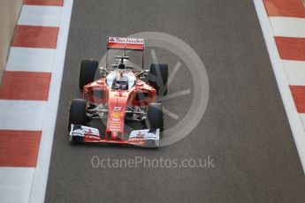 World © Octane Photographic Ltd. Scuderia Ferrari SF16-H – Sebastian Vettel. Friday 25th November 2016, F1 Abu Dhabi GP - Practice 2, Yas Marina circuit, Abu Dhabi. Digital Ref :