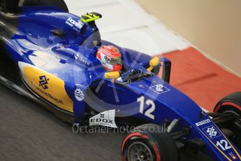 World © Octane Photographic Ltd. Sauber F1 Team C35 – Felipe Nasr. Friday 25th November 2016, F1 Abu Dhabi GP - Practice 2, Yas Marina circuit, Abu Dhabi. Digital Ref :