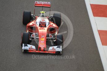 World © Octane Photographic Ltd. Scuderia Ferrari SF16-H – Kimi Raikkonen. Friday 25th November 2016, F1 Abu Dhabi GP - Practice 2, Yas Marina circuit, Abu Dhabi. Digital Ref :