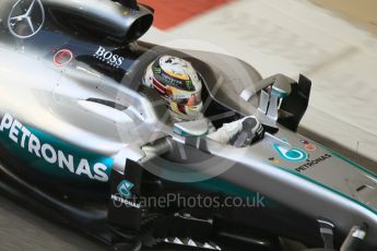 World © Octane Photographic Ltd. Mercedes AMG Petronas W07 Hybrid – Lewis Hamilton. Friday 25th November 2016, F1 Abu Dhabi GP - Practice 2. Yas Marina circuit, Abu Dhabi. Digital Ref :