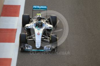 World © Octane Photographic Ltd. Mercedes AMG Petronas W07 Hybrid – Nico Rosberg. Friday 25th November 2016, F1 Abu Dhabi GP - Practice 2. Yas Marina circuit, Abu Dhabi. Digital Ref :