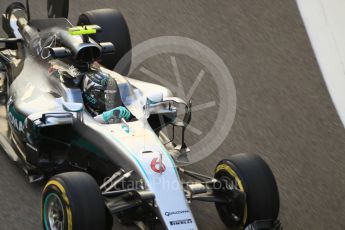 World © Octane Photographic Ltd. Mercedes AMG Petronas W07 Hybrid – Nico Rosberg. Friday 25th November 2016, F1 Abu Dhabi GP - Practice 2. Yas Marina circuit, Abu Dhabi. Digital Ref :