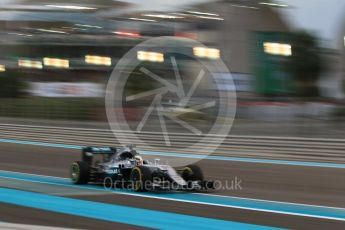 World © Octane Photographic Ltd. Mercedes AMG Petronas W07 Hybrid – Lewis Hamilton. Friday 25th November 2016, F1 Abu Dhabi GP - Practice 2. Yas Marina circuit, Abu Dhabi. Digital Ref :