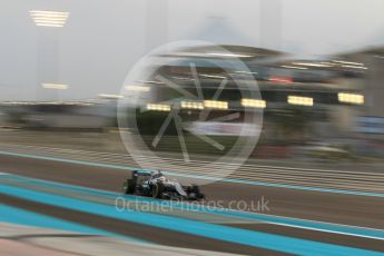 World © Octane Photographic Ltd. Mercedes AMG Petronas W07 Hybrid – Lewis Hamilton. Friday 25th November 2016, F1 Abu Dhabi GP - Practice 2. Yas Marina circuit, Abu Dhabi. Digital Ref :
