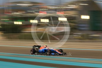 World © Octane Photographic Ltd. Manor Racing MRT05 – Esteban Ocon. Friday 25th November 2016, F1 Abu Dhabi GP - Practice 2, Yas Marina circuit, Abu Dhabi. Digital Ref :